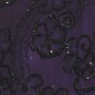 Stenay Evening top sequin beaded blouse pullover Medium top Deep purple No. 128