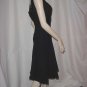 Sequin Collar black 1950s 1960s dress Vintage dress sleeveless chiffon overskirt Bust 34