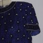 Papell Boutique Evening orchid sequin beaded blouse pullover Small top No. 133