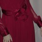 Miss Elliette Raspberry party dinner dress Shoulder pads 134