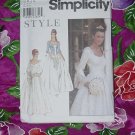 Misses flare sleeves gore skirt floor length formal dress Uncut simplicity 9025 Size A 8-18  No. 135