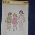 Toddlers' Size 2 dress, top bloomers Simplicity 7552  No. 136