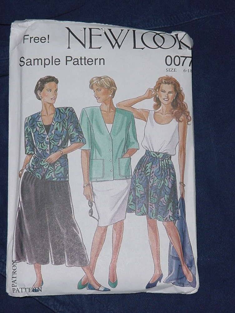 New Look Simplicity Pattern 0077 Summer Jacket Skirt Culottes  No. 136
