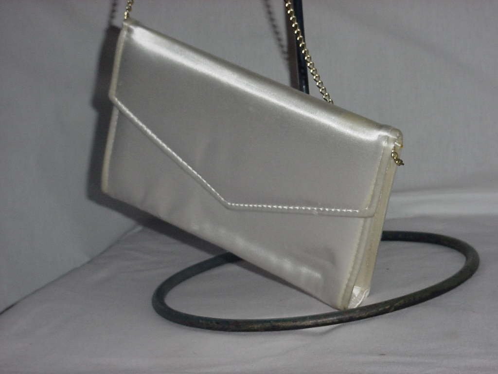 Envelope Clutch, Ivory/Tan