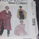 McCalls Pattern 7372 Uncut Misses Cover ups Shawls One Size Fits All No. 139 McCalls Pattern 7372 Uncut Misses Cover ups Shawls One Size Fits All No. 139