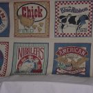 Fabric Squares 45 x 24 panels pillow quilt squares Animal theme No. 141 Fabric Squares 45 x 24 panels pillow quilt squares Animal theme No. 141