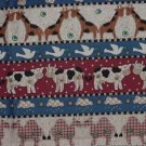Noah's Ark Fabric Panel 36  x 37  fabric panels pillow quilt squares Animal theme  No. 141