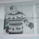 Reindeer Pullover McCall's Needlework & Crafts Magazine leaflet 692-B  No. 142