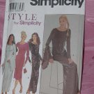 Misses Knit Dress 8889 Simplicity Size A 10-22 No. 142 Misses Knit Dress 8889 Simplicity Size A 10-22 No. 142