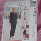Lined Jacket Vest pants Skirt McCalls Pattern 2197 Size 10-14 No. 142 Lined Jacket Vest pants Skirt McCalls Pattern 2197 Size 10-14 No. 142