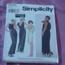 Misses' Simplicity 8605 Drape back knits only formal dress Size 10-14 Uncut No. 142