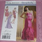 Misses' Simplicity 2639 formal Evening dress Two Lengths Size 4-12 Uncut No. 142 Misses' Simplicity 2639 formal Evening dress Two Lengths Size 4-12 Uncut No. 142
