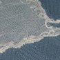 Net lace table runner dresser scarf Tambour lace has flaws No. 143