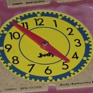 7 Judy Clocks mini clock tell time hour, half hour, quarter hour   142