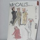 McCalls 7132 Boys Girls Animal Costumes Size 4 No. 86 McCalls 7132 Boys Girls Animal Costumes Size 4 No. 86