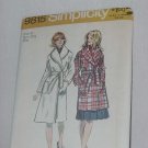 Simplicity 9815 wrap coat two lengths Size 10 Bust 32 1/2  No. 86