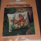 Butterfly Garden Crewel Pillow Kit Sew Simple Inc. CRP 7001 Unopened No. 150 Butterfly Garden Crewel Pillow Kit Sew Simple Inc. CRP 7001 Unopened No. 150