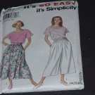 Simplicity It's So Easy 8267 Size A pt-XL Skirt, Split Skirt Top  No. 163