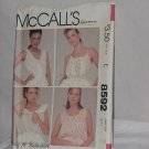 McCalls Misses Camisoles 8592 Miss Size 16 Bust 38 Uncut Pattern No. 165