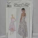 9011 Simplicty Misses Miss Petite strapless dress Size 18 Uncut pattern No. 165