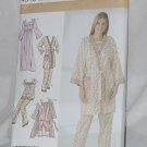 Simplicity 4319 Nightwear Misses Nightgown long short pajamas robe Sizes M, L, XL No. 165 Simplicity 4319 Nightwear Misses Nightgown long short pajamas robe Sizes M, L, XL No. 165