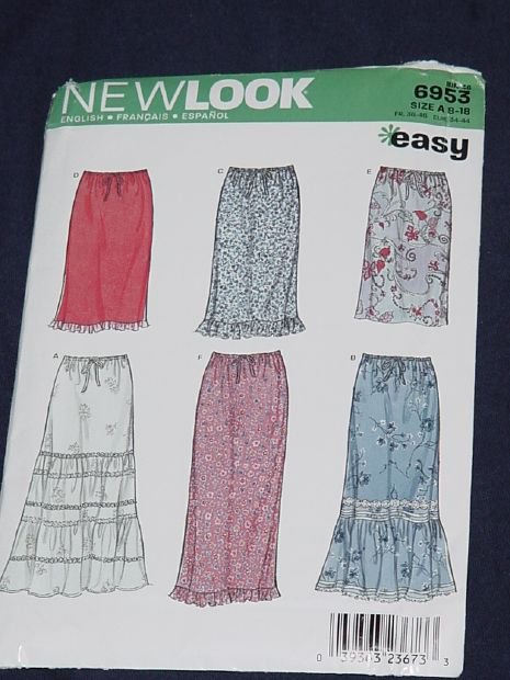 New Look Simplicity Pattern 6953 Summer Skirts No. 165