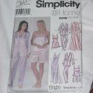 Simplicity 5933 Ladies Robe bed jacket, night gown or camisole pants tap pants No. 32