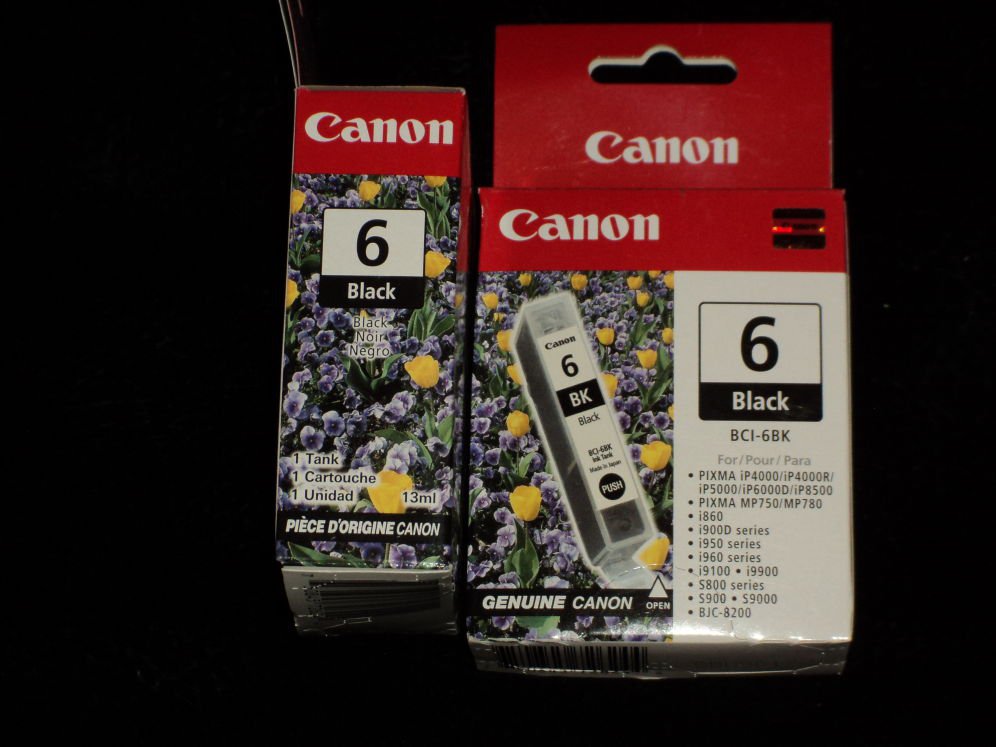 Canon 6 Black BCI6BK Expiration date not on package No. 32