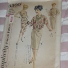 3300 Simplicity Size 11 Bust 31 1/2 Misses' Junior Uncut Vintage dress Jacket No. 167 3300 Simplicity Size 11 Bust 31 1/2 Misses' Junior Uncut Vintage dress Jacket No. 167