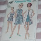 Simplicity 7097 Vintage size 18 Dress or beach coat Bathing suit with panties No. 167 Simplicity 7097 Vintage size 18 Dress or beach coat Bathing suit with panties No. 167