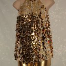 Gold and Silver Bangled Dance Costume Size MC Recital Jazz Tap Hip Hop Costume  No. 171
