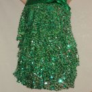 Green Silver Small Sequin Bangled Dance Costume Size XLC Recital Jazz Tap Hip Hop Costume  No. 171