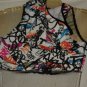 Multi color top zip front Dance top Size MC Recital Jazz Tap Hip Hop Costume No. 171