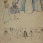Original Simplicity Pattern 4510 Bridal Gown Trousseau Doll clothes pattern   No. 175
