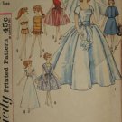 Original Simplicity Pattern 4510 Bridal Gown Trousseau Doll clothes pattern   No. 175