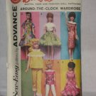 Doll Clothes Original Advance Pattern 2896 patterns Group D No. 174 Doll Clothes Original Advance Pattern 2896 patterns Group D No. 174