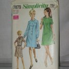 Vintage Simplicity Sewing Pattern 7879 Bust 35 Half size 12 1/2 no. 178 Vintage Simplicity Sewing Pattern 7879 Bust 35 Half size 12 1/2 no. 178