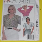 McCalls Sewing Pattern 9453 Womens Size B 8-10-12 Blouse No. 178 McCalls Sewing Pattern 9453 Womens Size B 8-10-12 Blouse No. 178