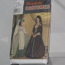 Simplicity Sewing Costume Renaissance Dress Pattern 7756 Size N 10-14 Medieval  No. 178