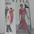 Style 2456 Size A S-XXL Uncut Misses' Long Dress Short Dress No. 184