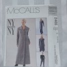 McCalls Sewing Pattern 2465 Lined Coat Dress Pants Size 10,12,14 No. 185 McCalls Sewing Pattern 2465 Lined Coat Dress Pants Size 10,12,14 No. 185