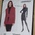 Lagerfeld Vogue Pattern Uncut 1617 Size 6-8-10 Jacket Dress  No. 60