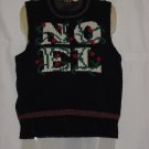 Christmas Sweater Vest NOEL Small Vest    No. 147