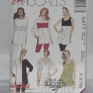 5477 Tunics McCall's Easy tunics blouses Size 14, 16  No. 187