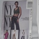 McCalls NY Collection 6573 Tunic Top Lined Vest Pants  No. 187