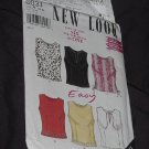 New Look Simplicity Pattern 6031 Tops six Top variations Size A 10-22 New Look Simplicity Pattern 6031 Tops six Top variations Size A 10-22