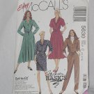 5630 McCalls Misses' Shirt Waist Dress Jumpsuit sewing Pattern Size 10-12-14 Uncut No. 192