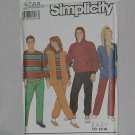 9788 Simplicity Pants Tops Cardigan sewing Pattern Size ssxm-xl Uncut No. 193
