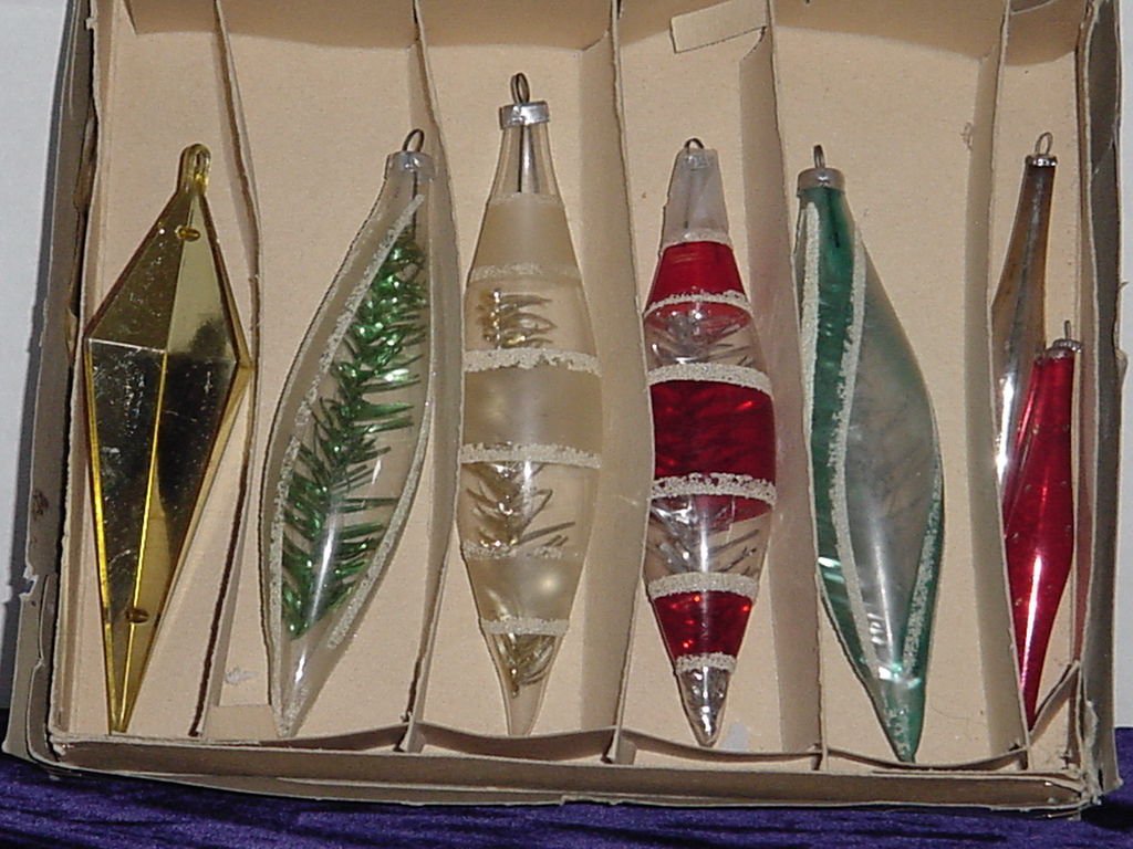 Vintage Lanissa Christmas Ornaments Teardrop Icicle. No. 203