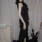 Sizzling Form Fitting Vintage Formal dress 1970s Maxi Dinner Party Ruffled No. 208